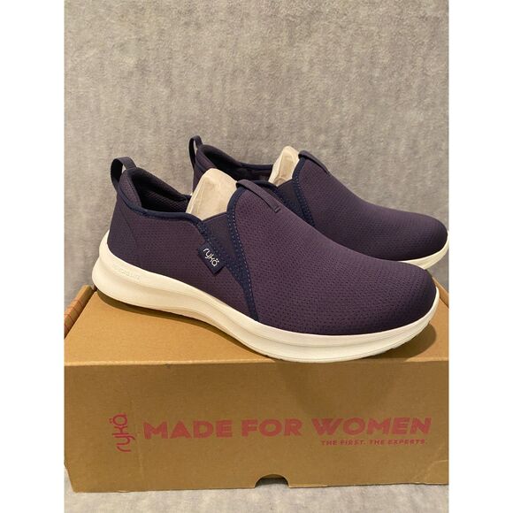 Ryka Women's Revive Slip On Sneakers Size 7-1/2 Wide Navy Blue - Picture 1 of 6